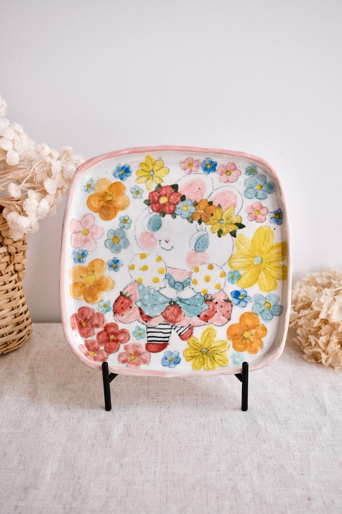 Asako Yamaguchi 山口麻子 Animal Square Plate AI20