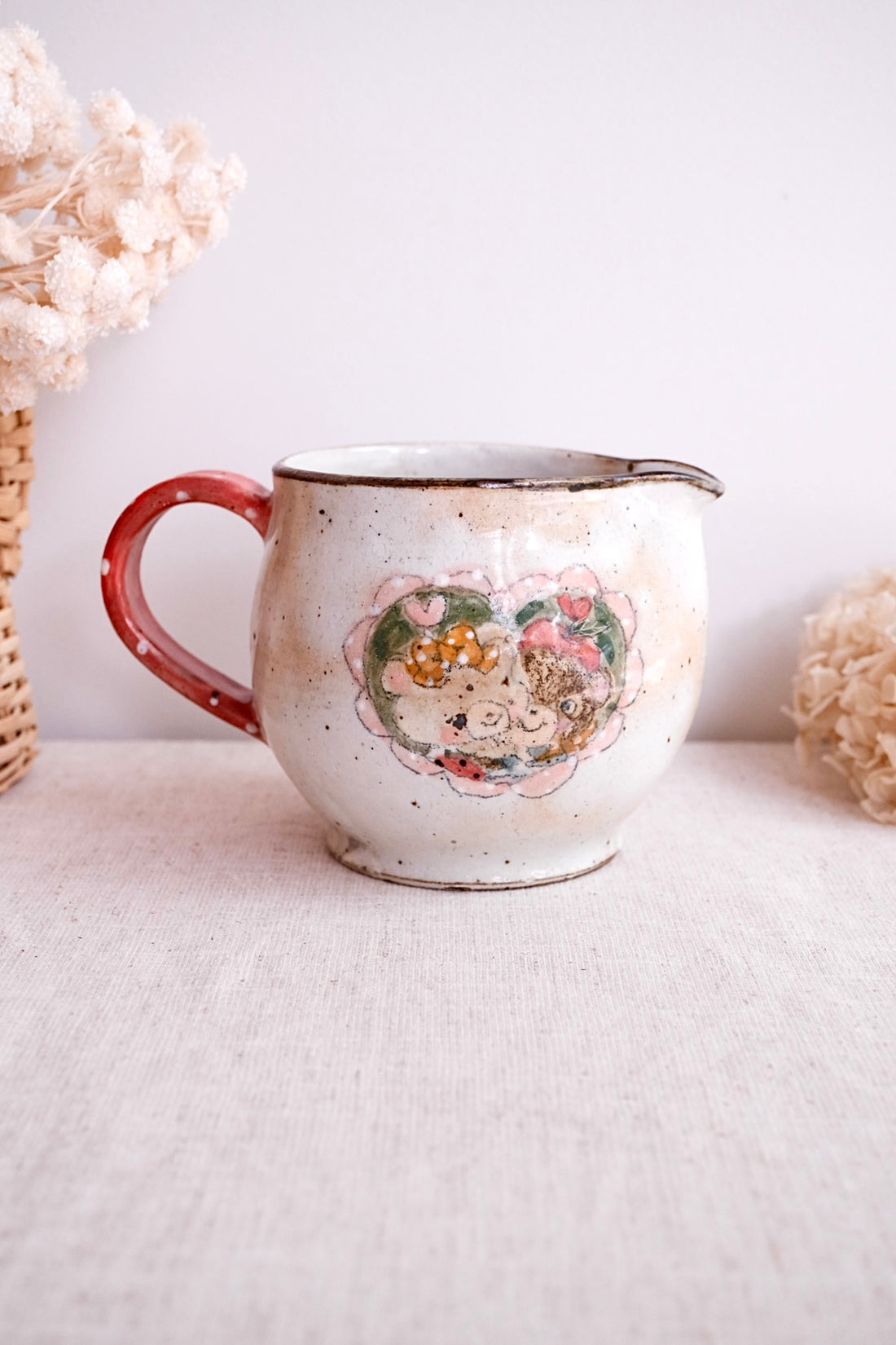 Asako Yamaguchi 山口麻子 Animal Couple Jug AI27b