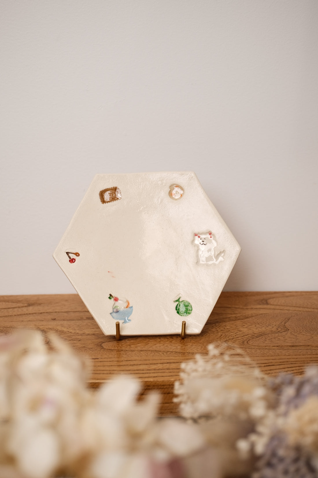 Fukuda Yuko 福田友子 Hexagonal Plate FU06