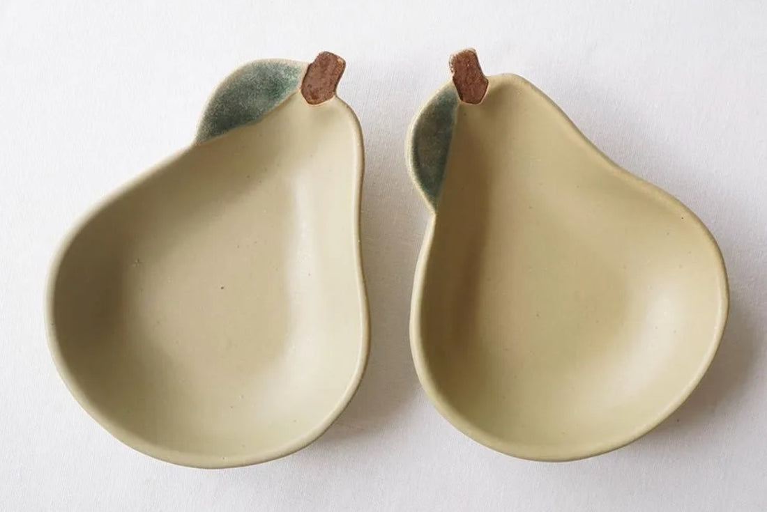 Mashiko Pottery Yoshizawa Pear Small Plate