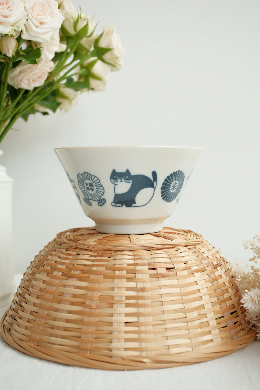 Hasami Ware Rice Bowl Cat Collection