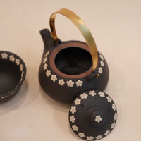 Kei Mitsumochi ミツ持啓 Floral Tea Set - Black KM72