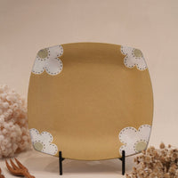 Kei Mitsumochi ミツ持啓 24cm Rectangle Plate - Yellow Flower KM21