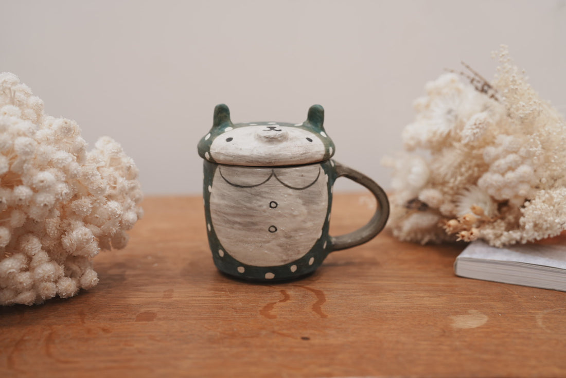 Fumiko Tsuchihashi 土橋文子 - Mug with Lid FT10 #3