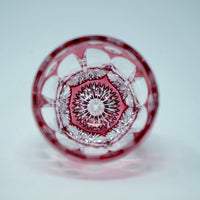 Kagami Crystal - Sake Glass, Edo Kiriko "Cherry" By Satoshi Nabetani