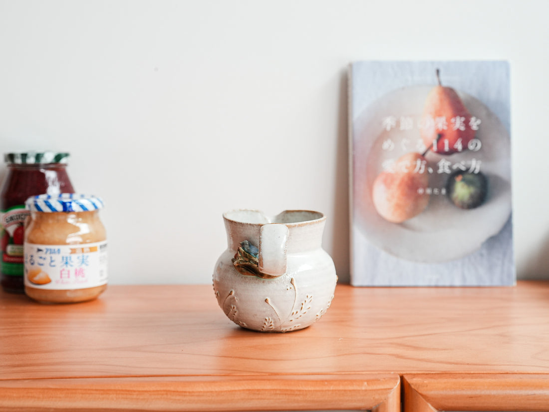 Satomi Motohashi 本橋里美 Bird and Flower Jug - Small SM21
