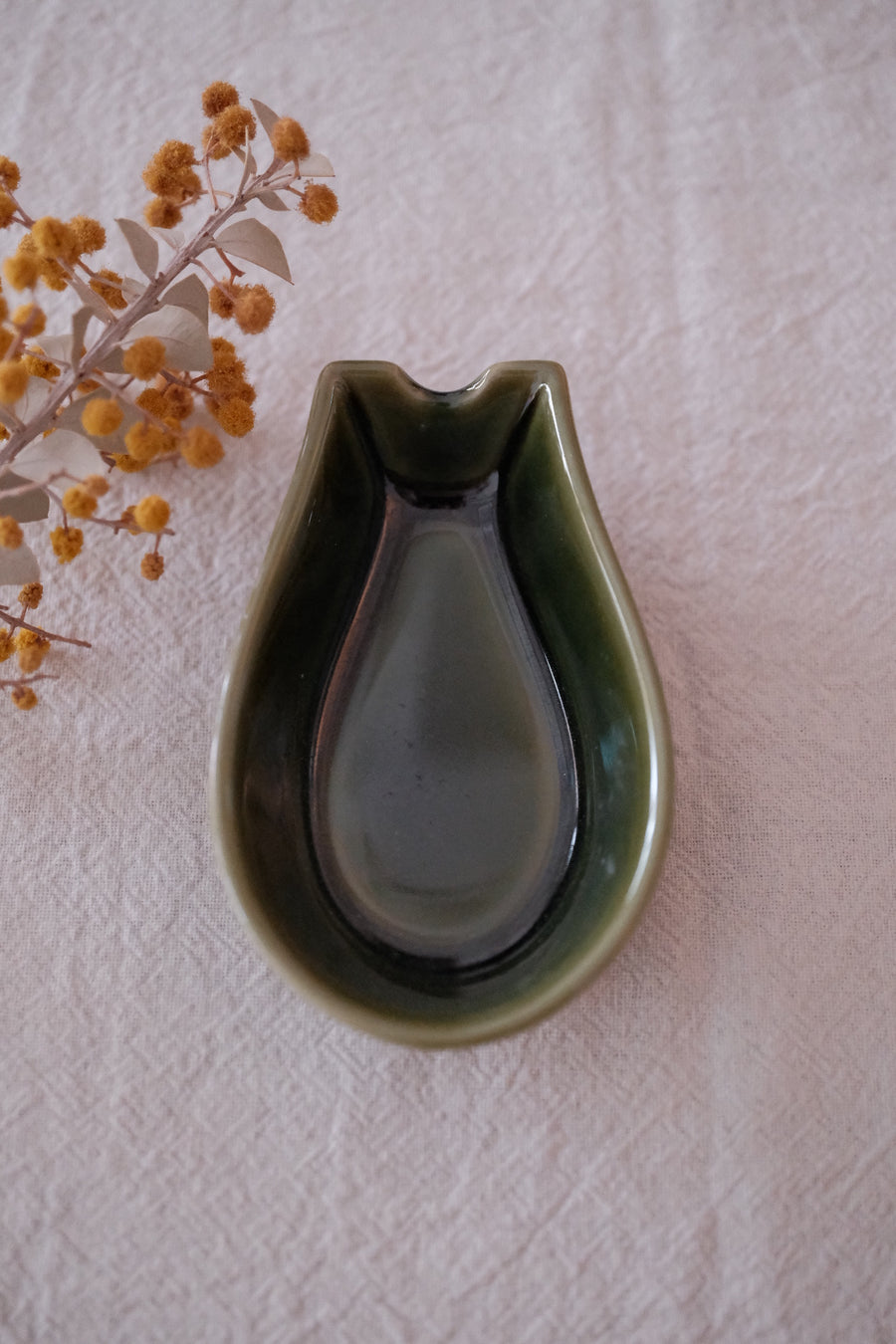 Japan Made Ceramic Spoon and Spoon Rest