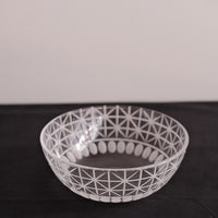 Miki Yamaguchi 山口未来 Kiriko Glass Medium Bowl Lattice Dot