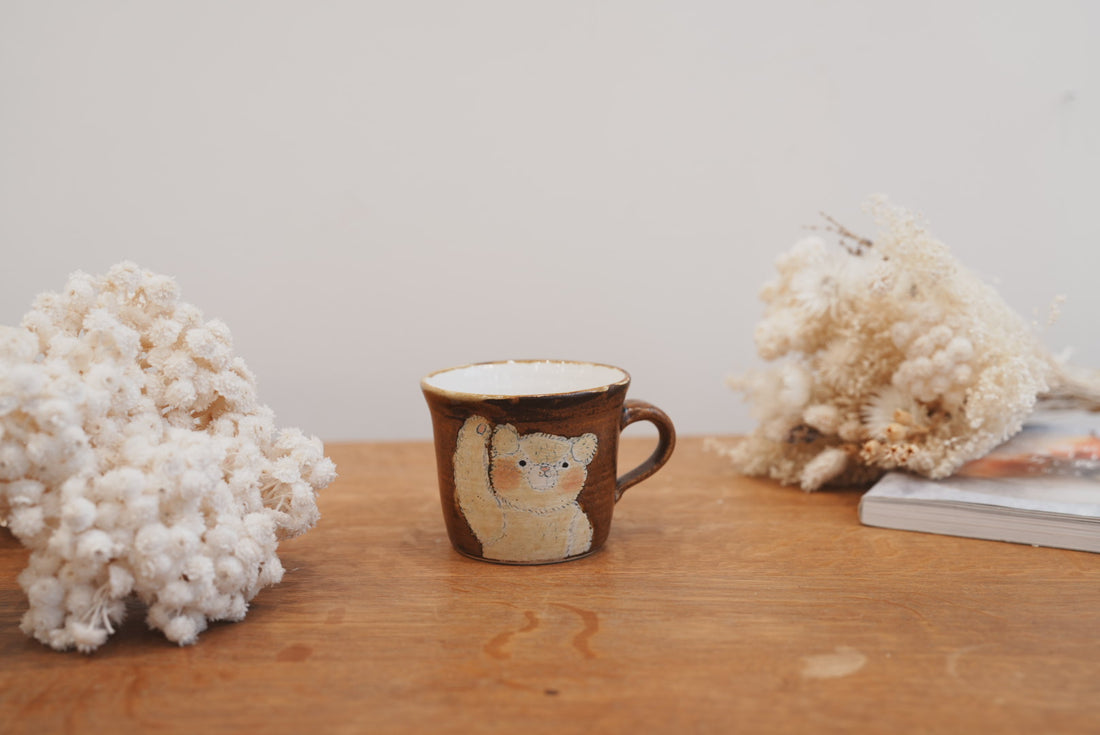Tomoko Kubo コンガリ舍 Profile Face Bear Mug TK09