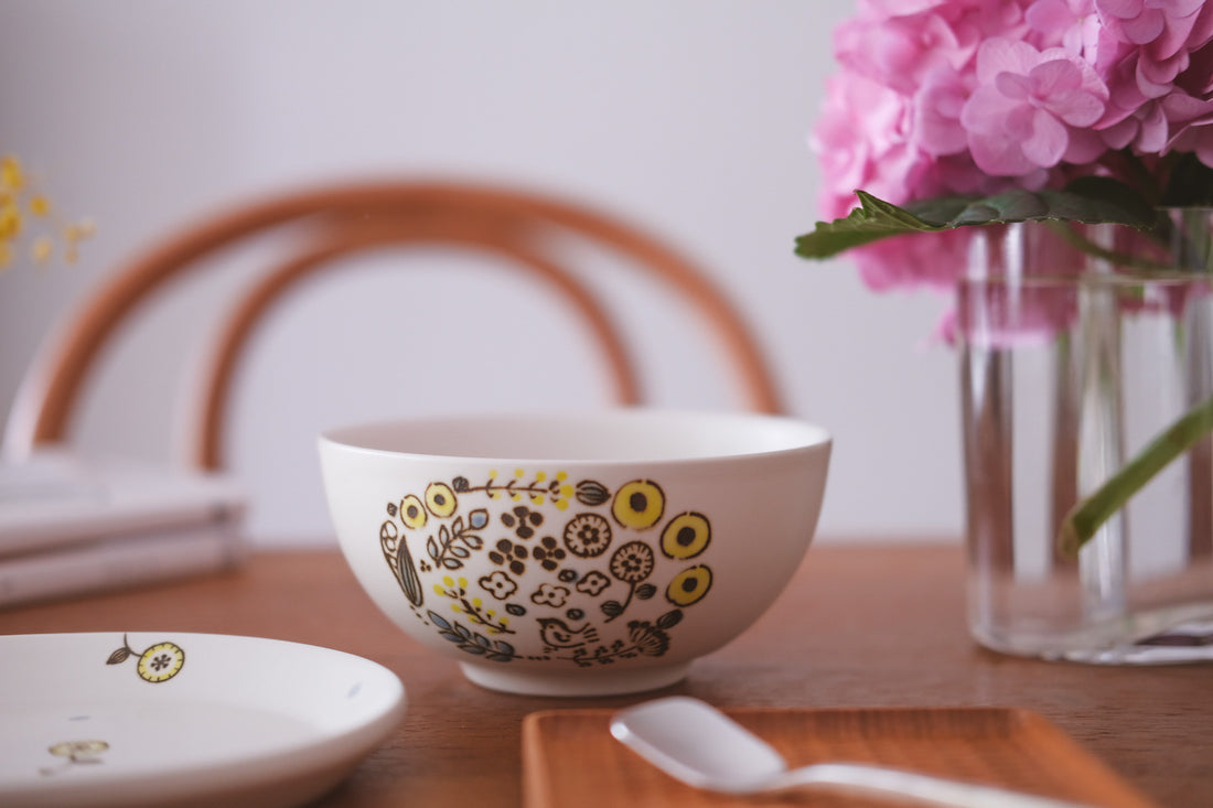 Tobe-ware Yellow Flower Colletion