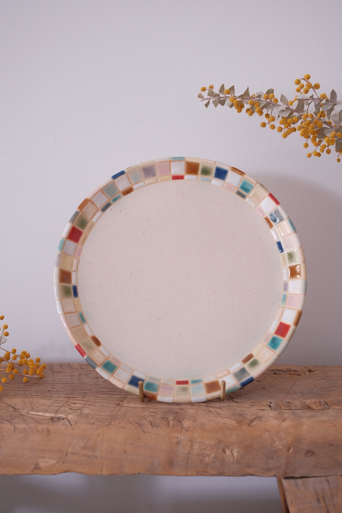 Makiko Furukawa 古川真紀子 Mosaic Plate - Medium