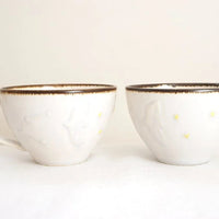 Mashiko Pottery Yoshizawa Bird and Star Sign Mug