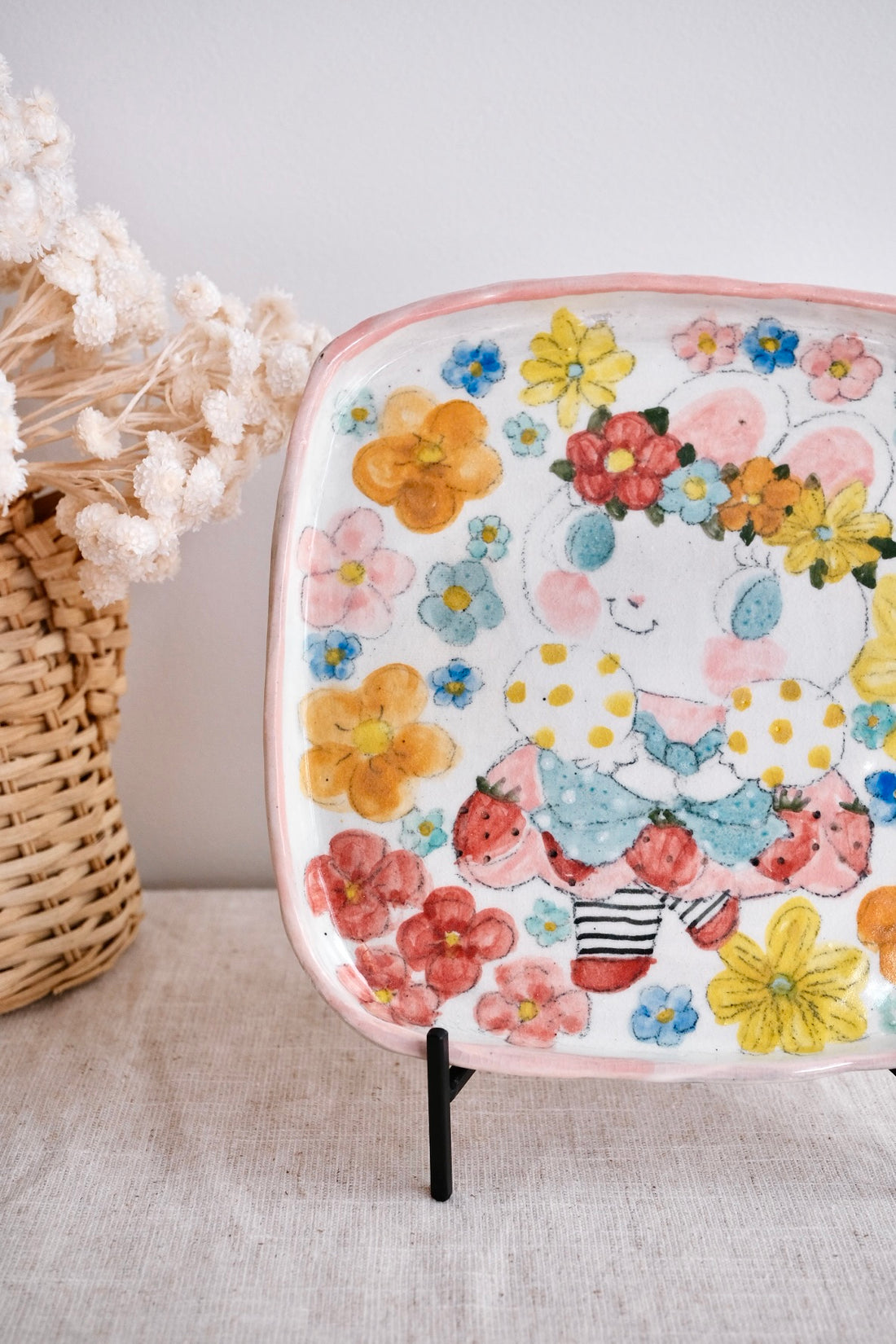 Asako Yamaguchi 山口麻子 Animal Square Plate AI20