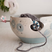 Tsubouchi Mayumi 坪内真弓 Yarn Bowl MT16 - Blue