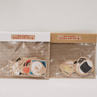 Kayoko Takahashi Sticker Flakes Brown KT04