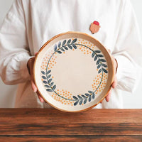 Kumiko Ishikawa 石川久美子 Large Mimosa Plate 21cm KI15