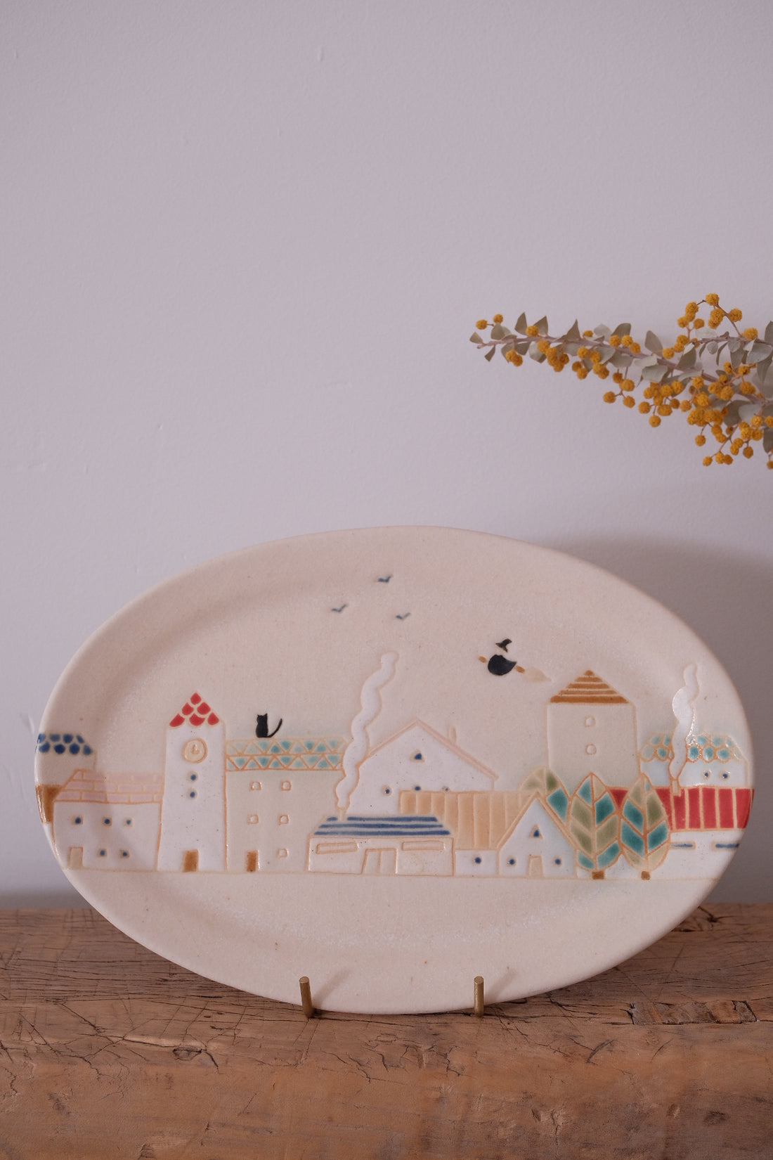 Makiko Furukawa 古川真紀子 City View Oval Plate - Medium