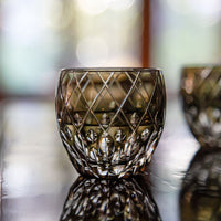 Kagami Crystal - Sake Glass, Edo Kiriko By Hideaki Shinozaki, Master of traditional crafts
