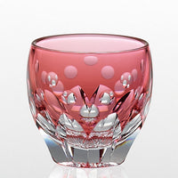 Kagami Crystal - Sake Glass, Edo Kiriko "Cherry" By Satoshi Nabetani