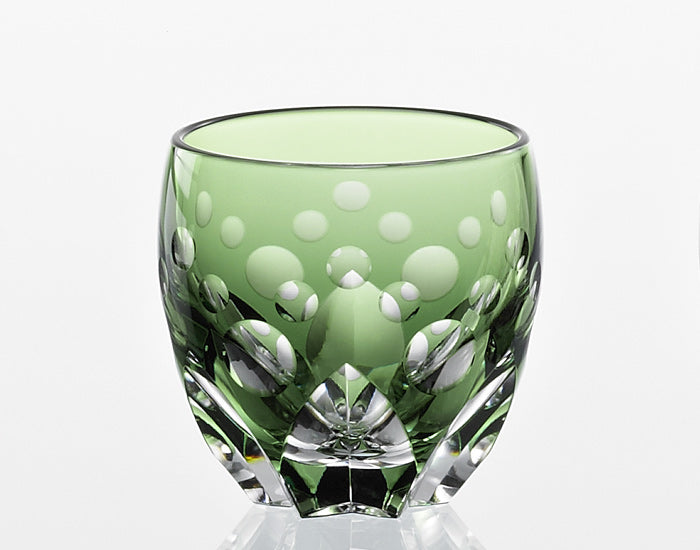 Kagami Crystal - Sake Glass, Edo Kiriko "Daffodil" By Satoshi Nabetani