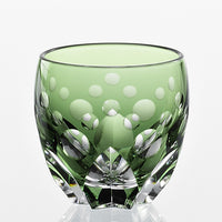 Kagami Crystal - Sake Glass, Edo Kiriko "Daffodil" By Satoshi Nabetani