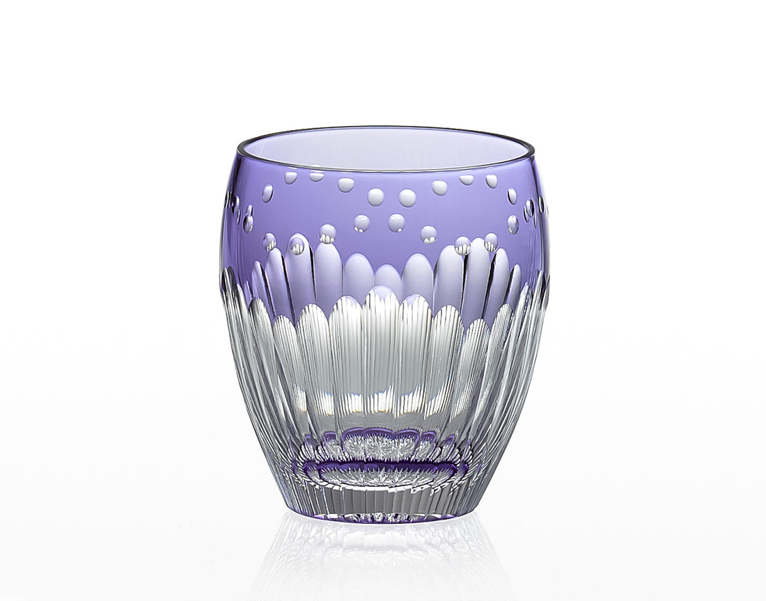 Kagami Crystal - Whiskey Glass, Edo Kiriko “Chrysanthemum” By Satoshi Nabetani, Master of traditional crafts