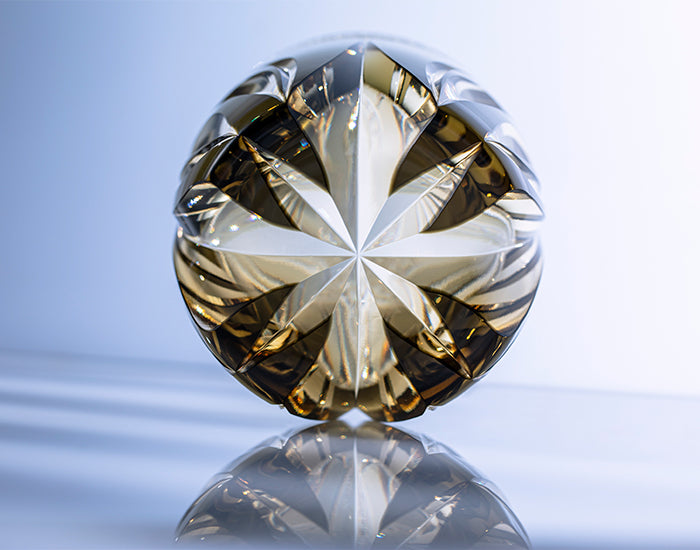 Kagami Crystal - Whiskey Glass, Edo Kiriko Kasaneirome ” Tora-no Mai”