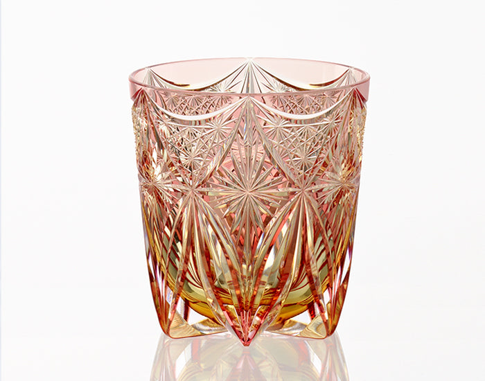 Kagami Crystal - Whiskey Glass, Edo Kiriko Kasaneirome "Kirara"