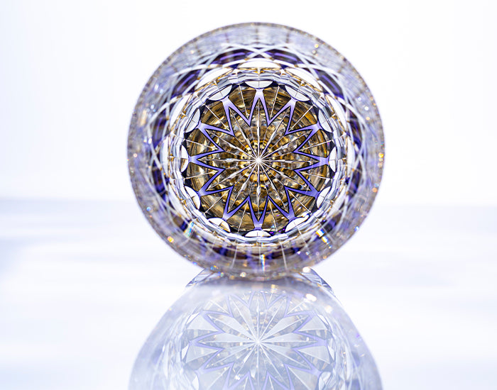 Whiskey Glass, Edo Kiriko Kasaneirome "Shihou"