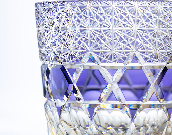 Whiskey Glass, Edo Kiriko Kasaneirome "Shihou"