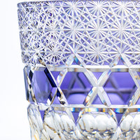 Whiskey Glass, Edo Kiriko Kasaneirome "Shihou"