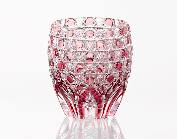 Kagami Crystal - Whiskey Glass, Edo Kiriko "Saika"