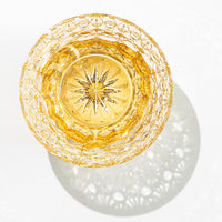 Kagami Crystal - Whiskey Glass, Edo Kiriko “Yume-iro” Yellow