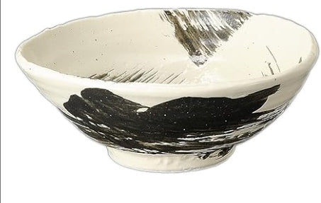 Minoware Ramen Bowl Don Bowl Black & White