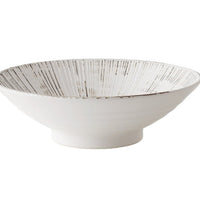 Minoware Ramen Bowl Don Bowl White Brush