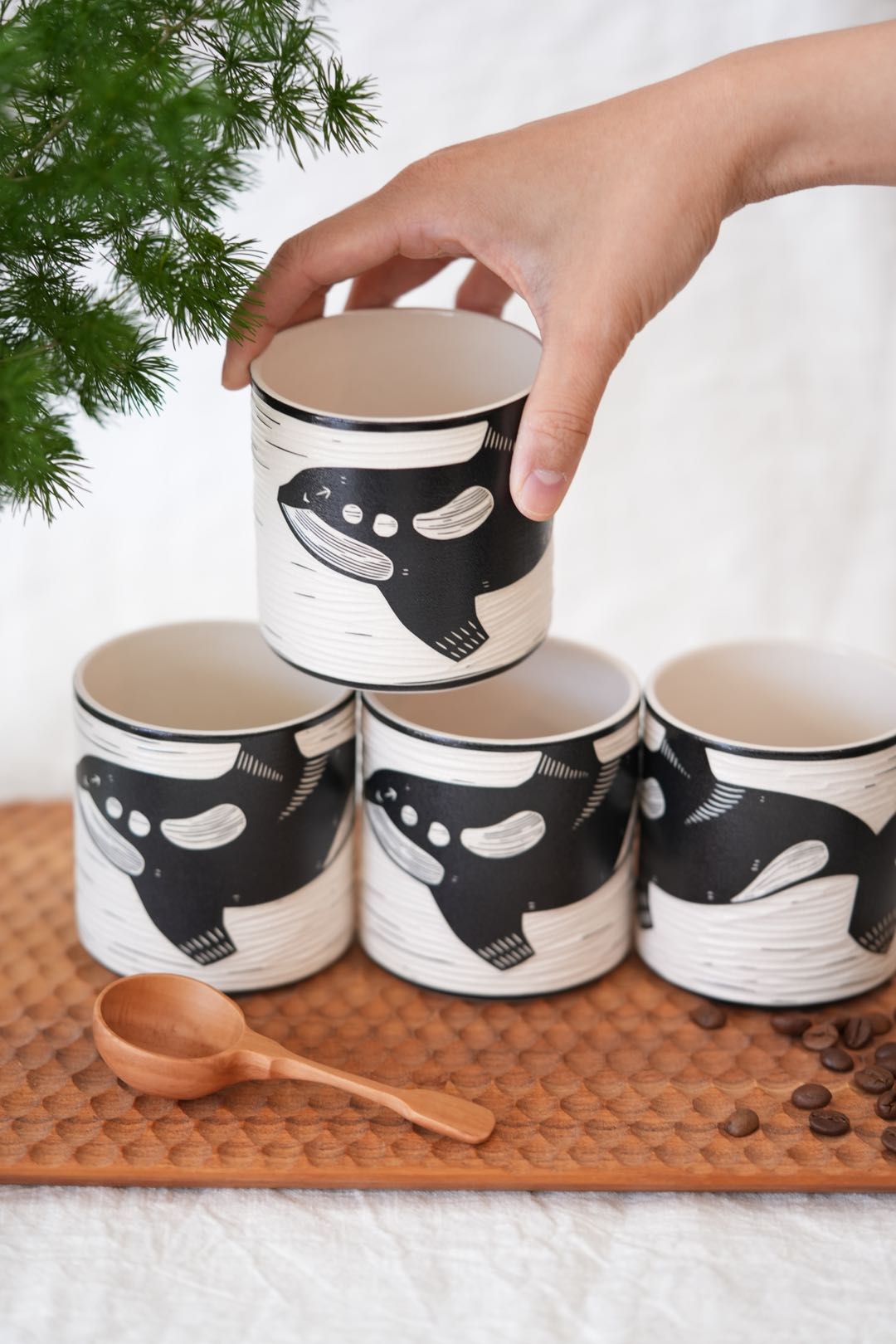 BAIYA Studio Handmade Orca Cup