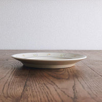 Buncho Pottery 7寸/St. Bernard and flower pasta dish