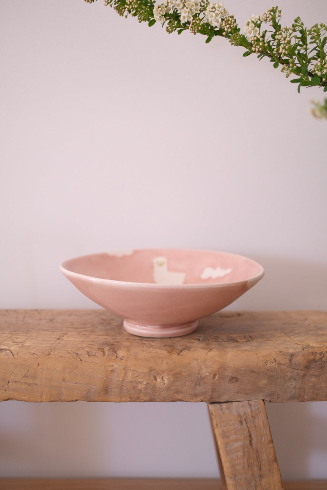 Shibata Ayami Ceramic Shallow Round Bowl