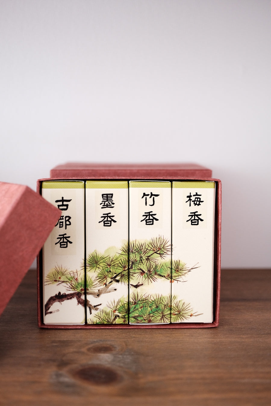 Kousaido Koto, Sumi, Take, Ume Incense Set - 15 Sticks Each of 4 Types