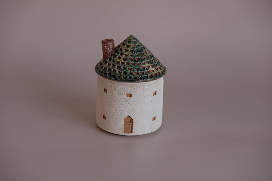 Forest Seed Pottery Ceramic Clay House Sugar Pot