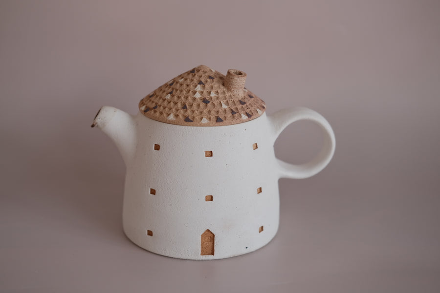 Forest Seed Pottery Ceramic Clay House Tea Pot