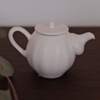 Kasumi Fujimura White Ceramic tea pot(tyatubo)