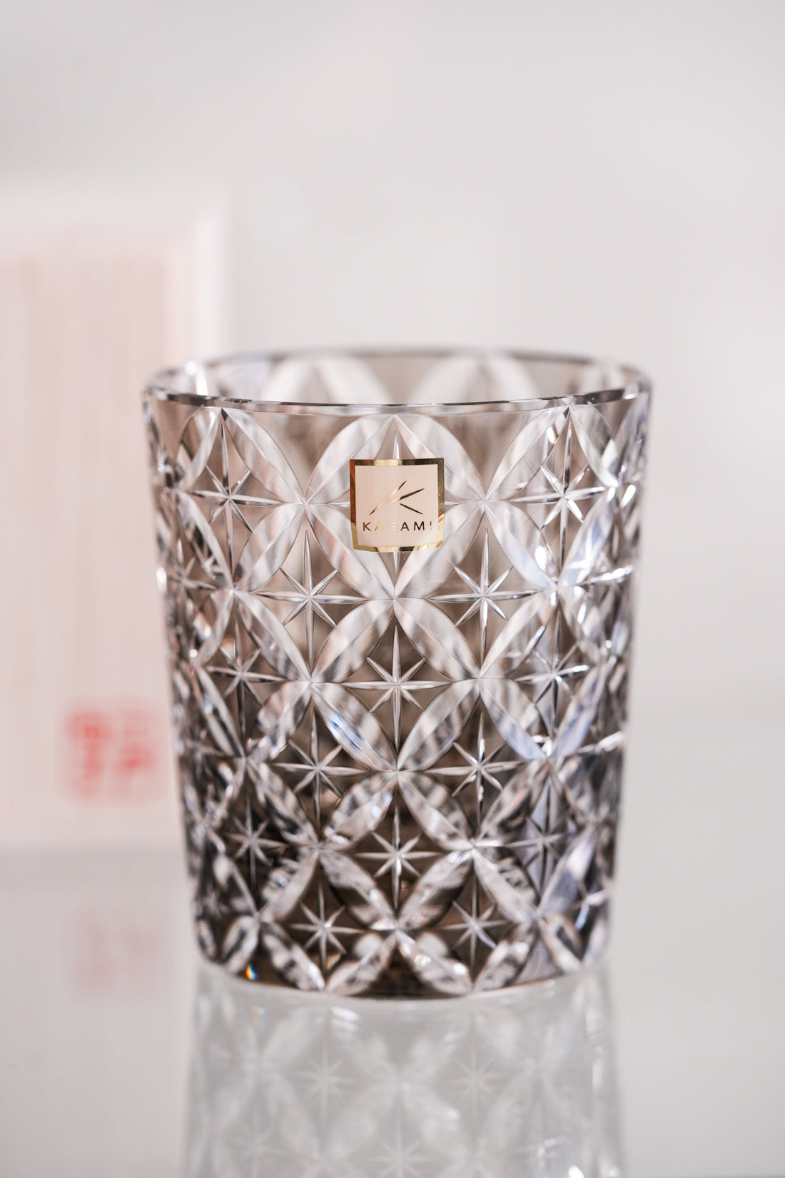 Kagami Crystal - Whiskey glass Edo Kiriko "Circle Mesh" By Satoshi Nabetani, Master of traditional crafts