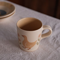 Buncho Pottery Duck and flower mug