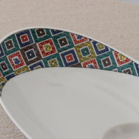 Kutani Ware Oval Plate