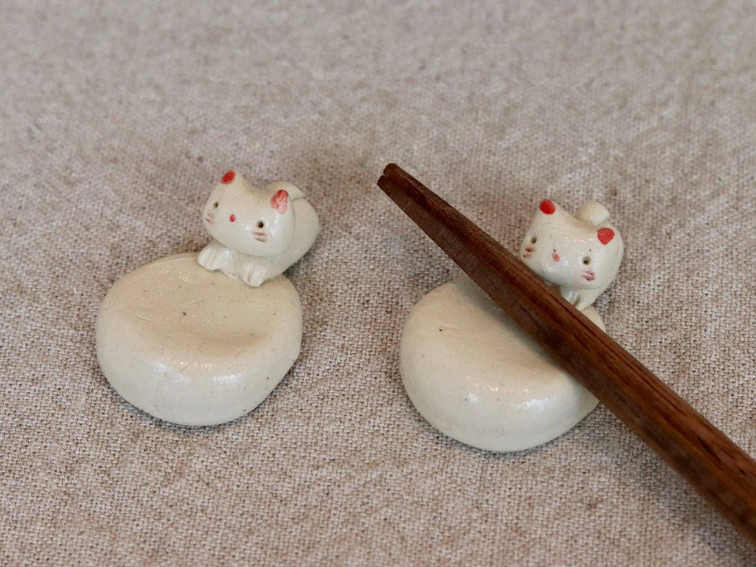 Seto Ware Animal Chopstick Rest