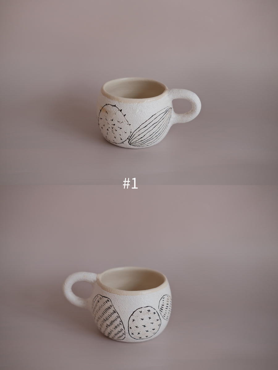 Hapun Pottery nuts series mug