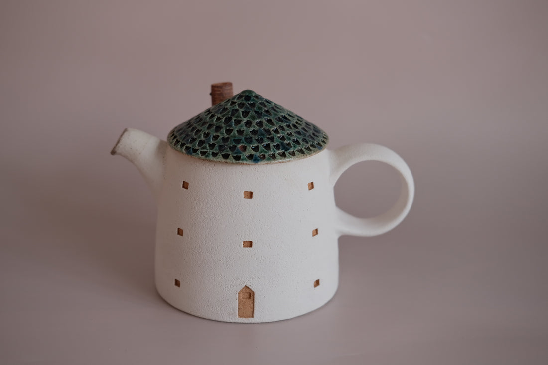 Forest Seed Pottery Ceramic Clay House Tea Pot