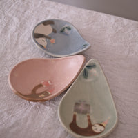 Shibata Ayami Ceramic Rain Drop Mini Plate