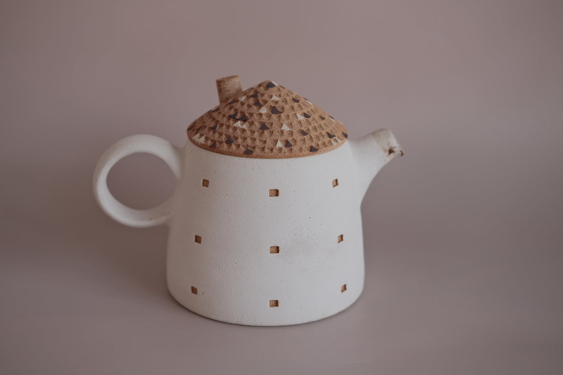 Forest Seed Pottery Ceramic Clay House Tea Pot